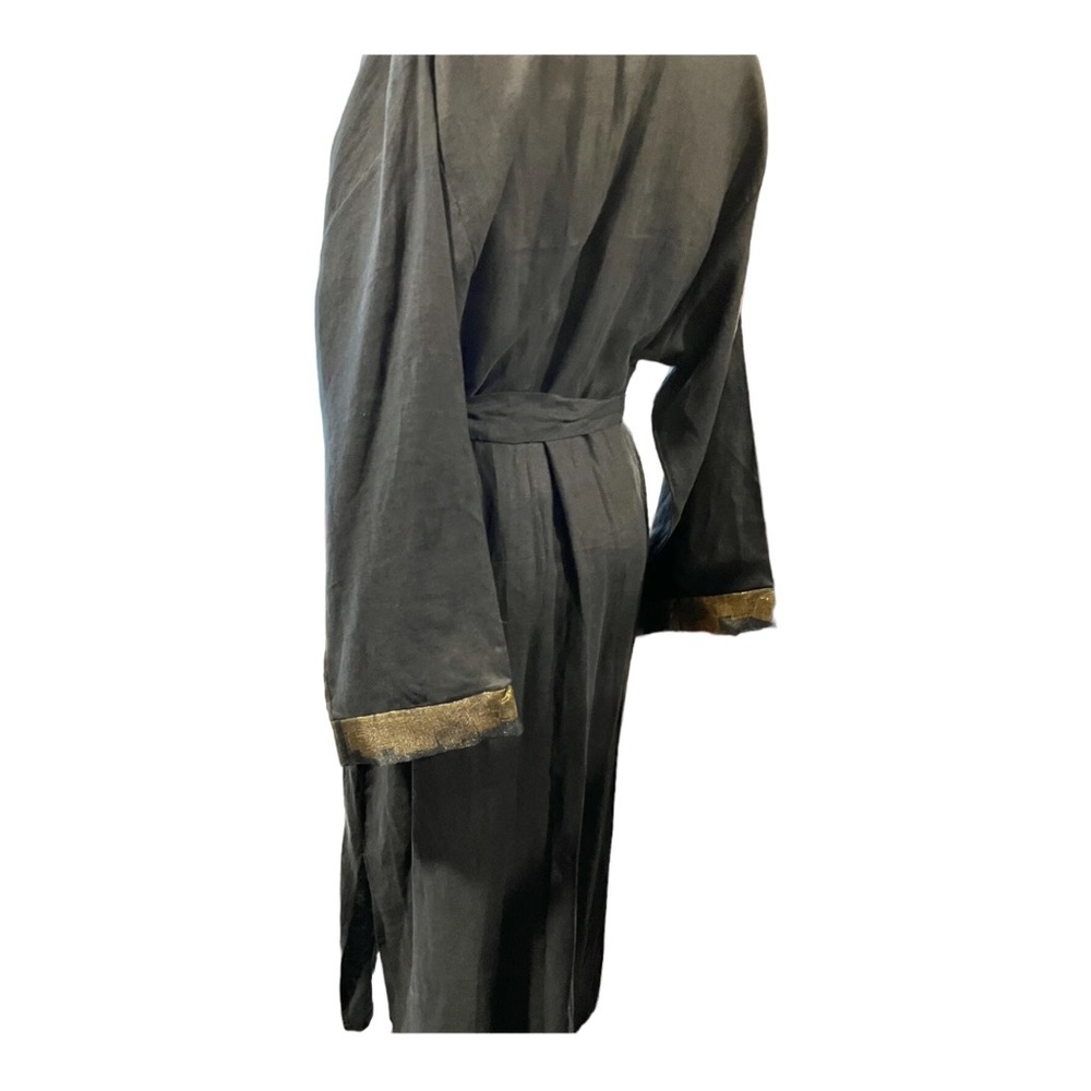 Linen Maxi Robe Sz M - Picture 6 of 9